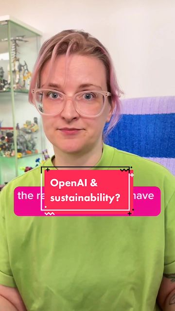 Thumbnail of the video Why is OpenAI avoiding sustainability?