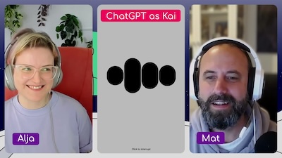 Thumbnail of the video A chat with ChatGPT on AI chatbots as mediators